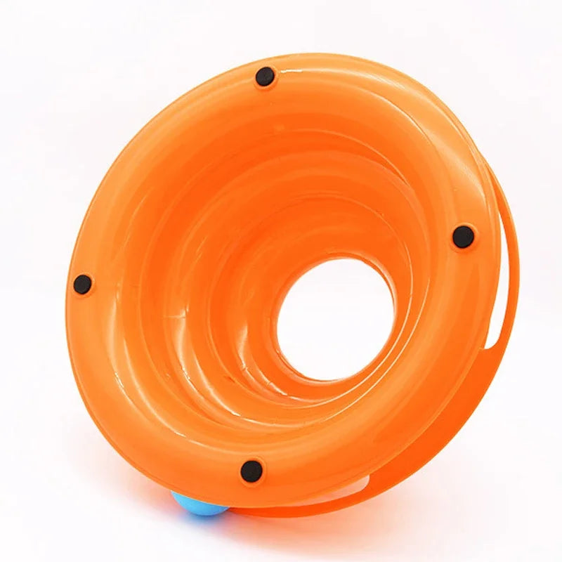 Interactive Cat Toy Tower Turntable Roller Balls Toys for Cats Kitten