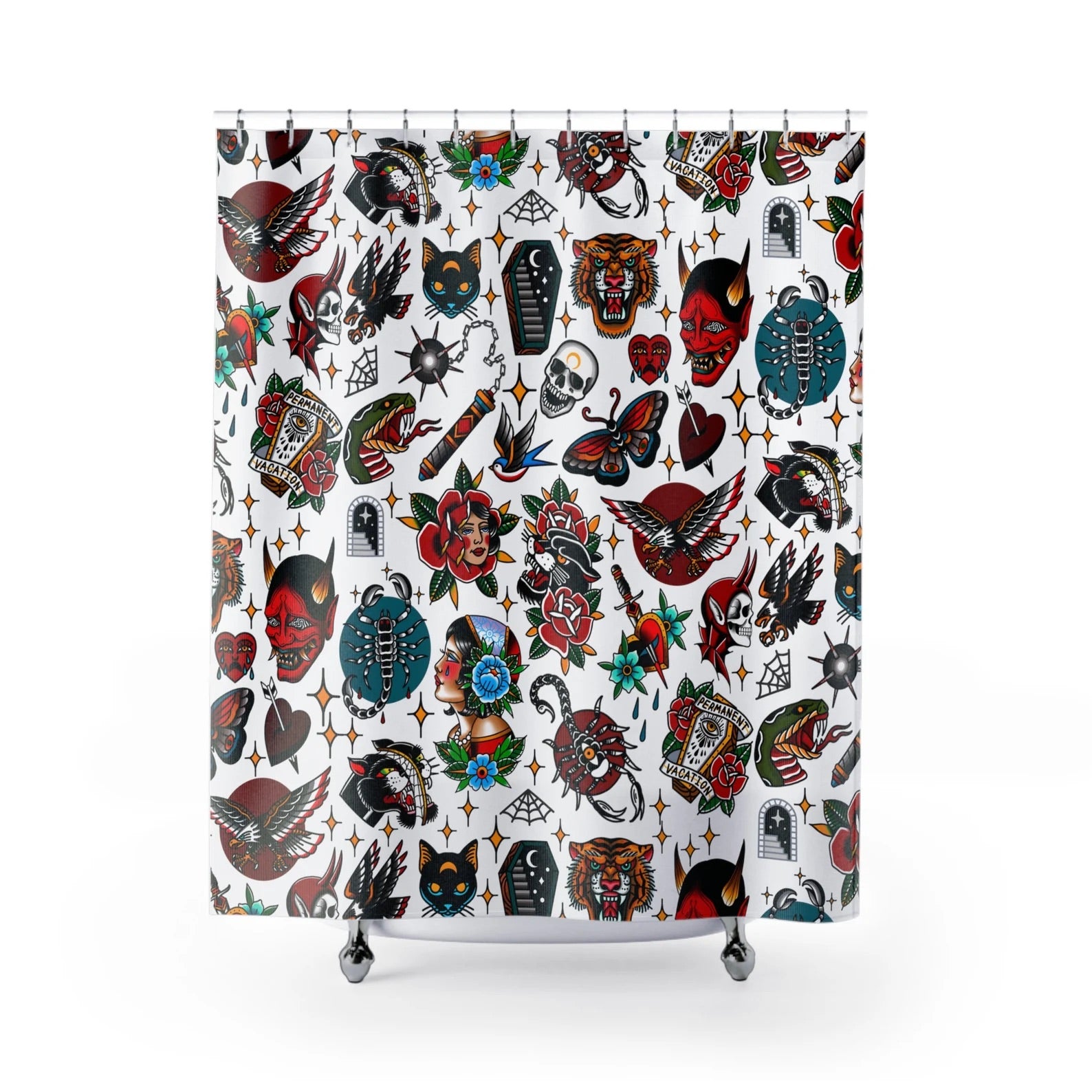 Shower Curtain Tattoo Shower Curtain Tattoo