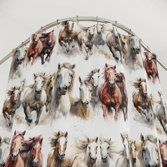 Wild Horses Western Decor Shower Curtain