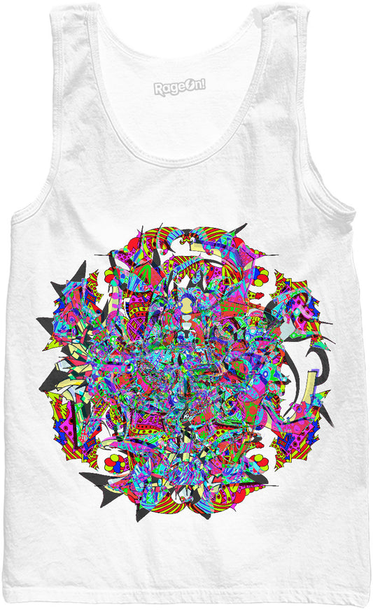 Neon Waffle Monster 12 Tank Top