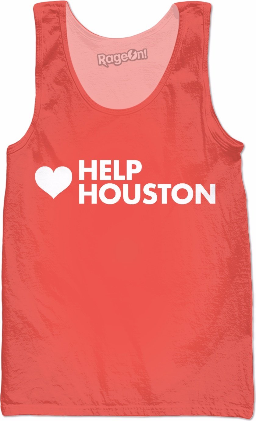 Help Houston Peach Tank Top