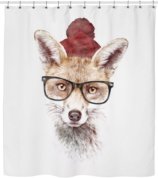 Cold Fox Shower Curtain