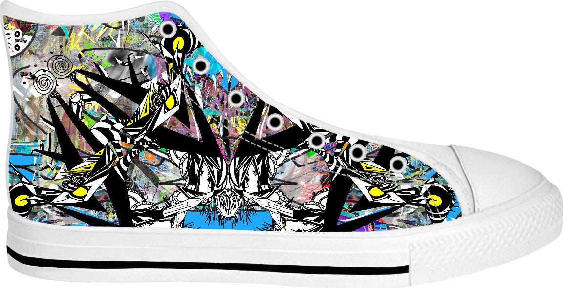 Alien Visitations 1 White High Top Shoes