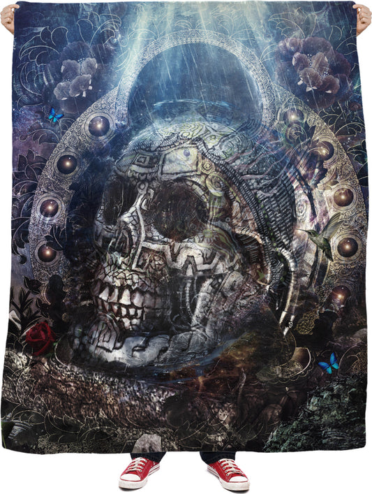Memento Mori Fleece Blanket