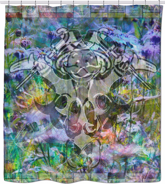 Face Glue Money Bags Shower Curtain