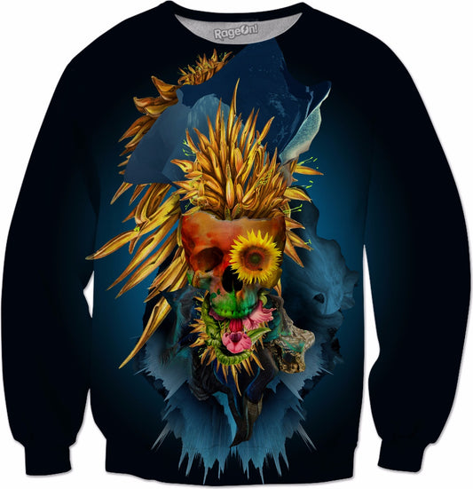 Floral Skull Vivid III Sweatshirt