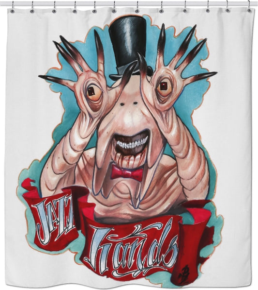 Jazz hands Shower Curtain