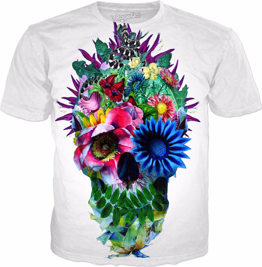 Floral Skull T-Shirt