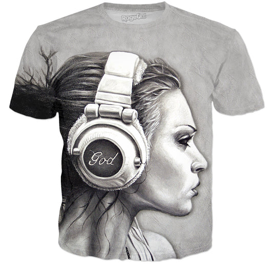 She's A Music God - T-Shirt