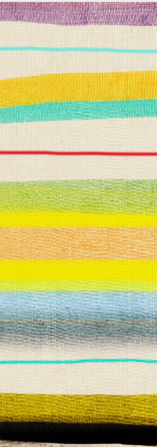 Ruth Fitta Schulz  -  Striped Handmade Colourful Yoga Mat