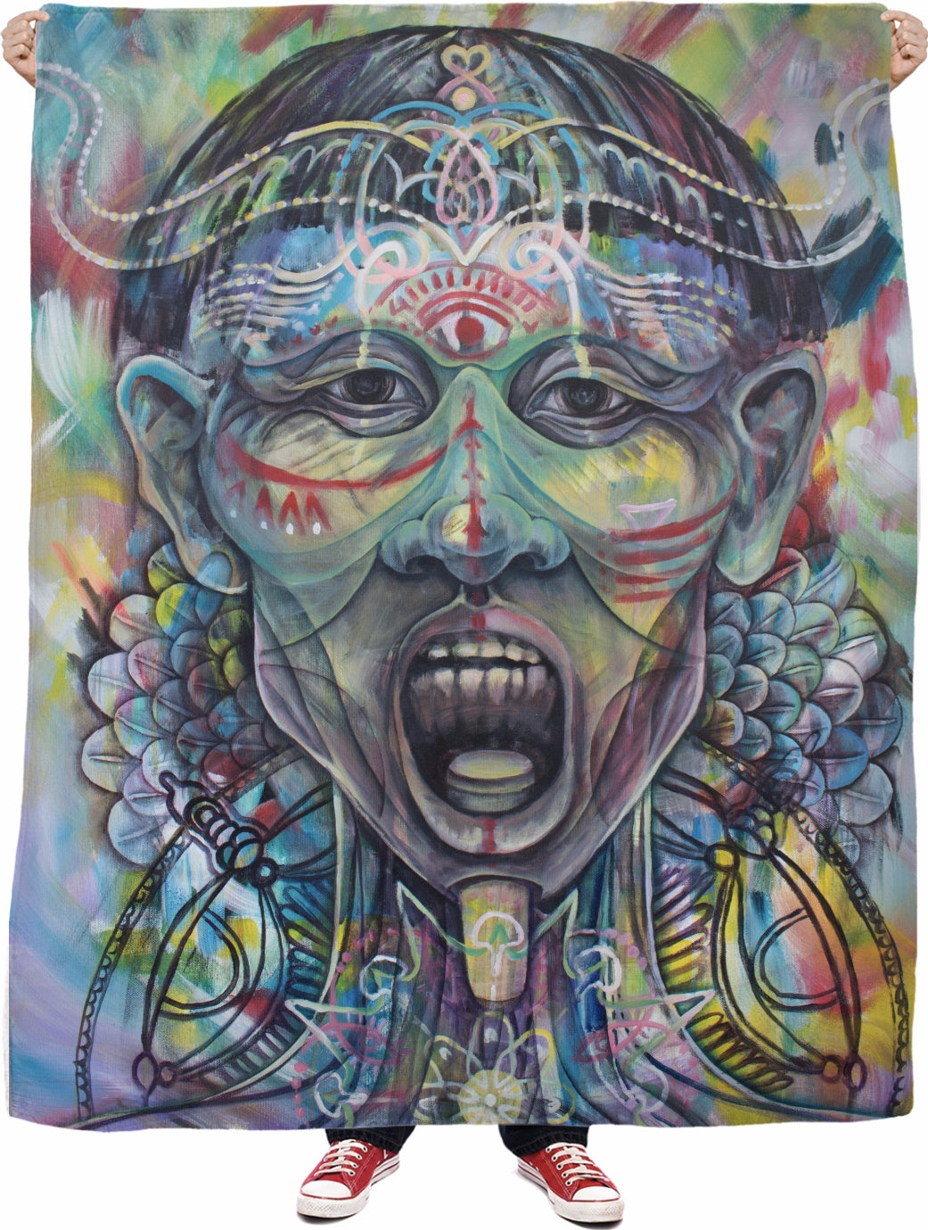 The Shaman - Fleece Blanket