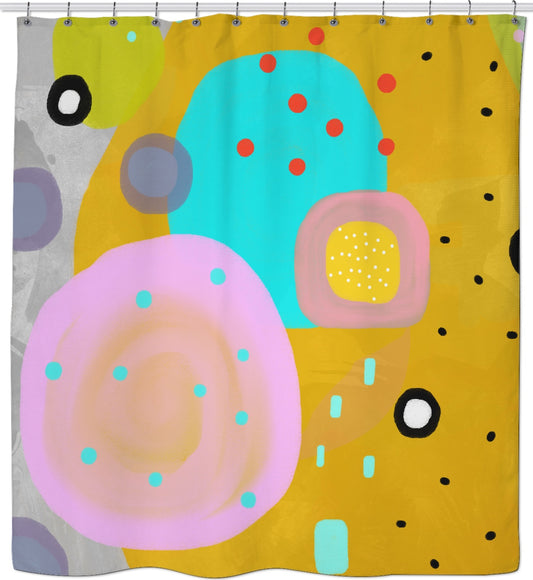 Ruth Fitta Schulz  -  Abstract Watercolour Friends in London Shower Curtain
