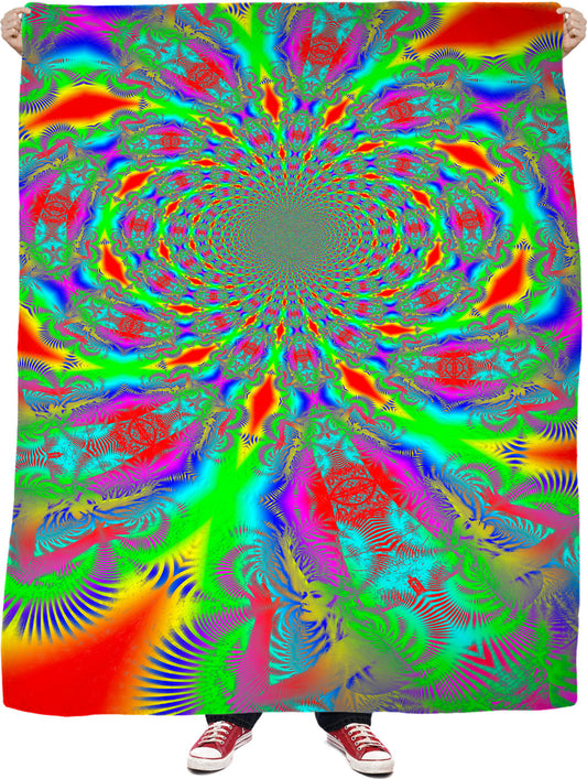 Psych Out Fleece Vortex Blanket