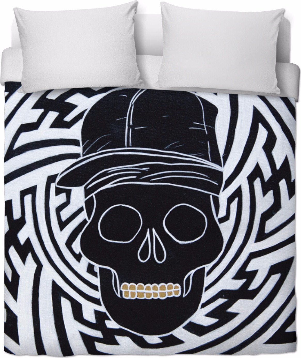 AGA Black To The Bone Duvet Cover Set