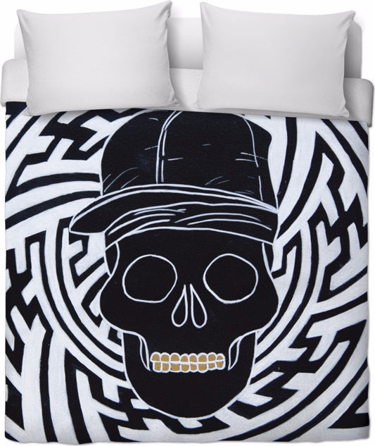 AGA Black To The Bone Duvet Cover Set