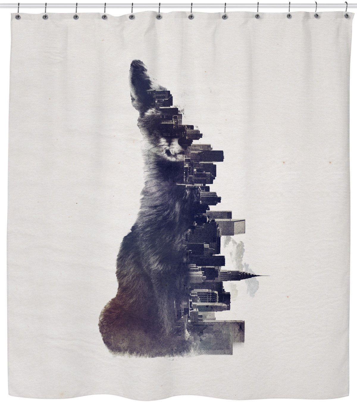 Fox From The City Shower Curtain