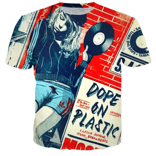 Record Shop Girl - Dope On Plastic T-Shirt