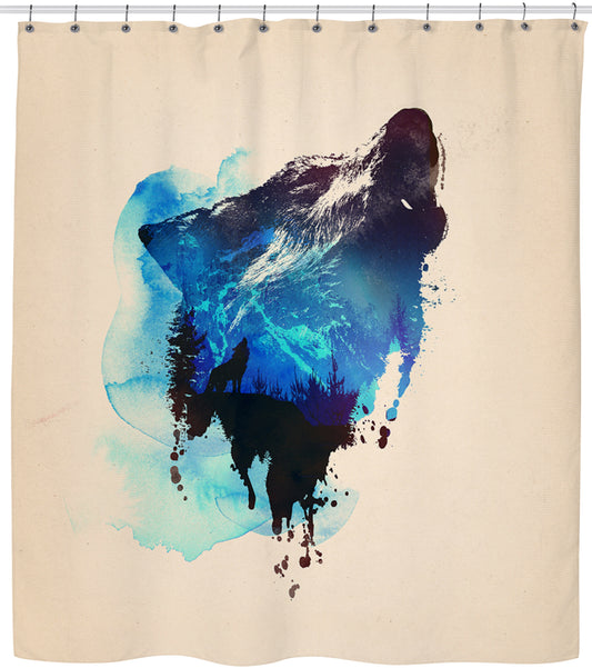 Lone Wolf Shower Curtain