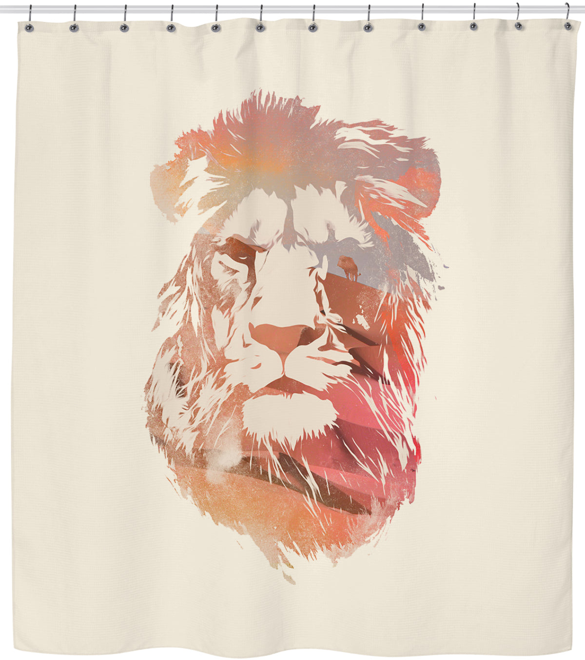 Desert Lion Shower Curtain