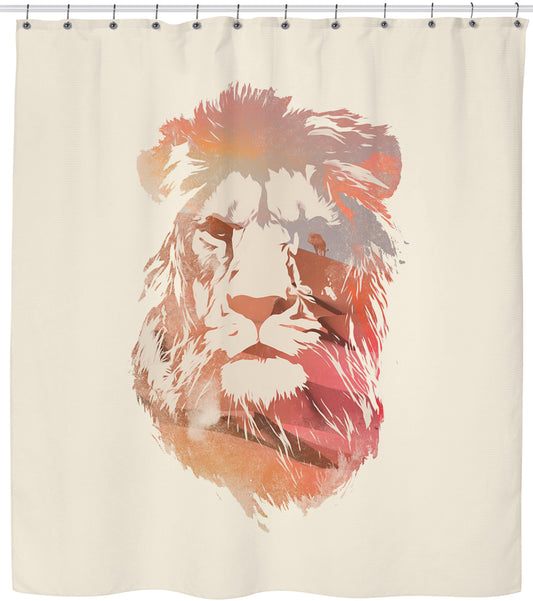Desert Lion Shower Curtain