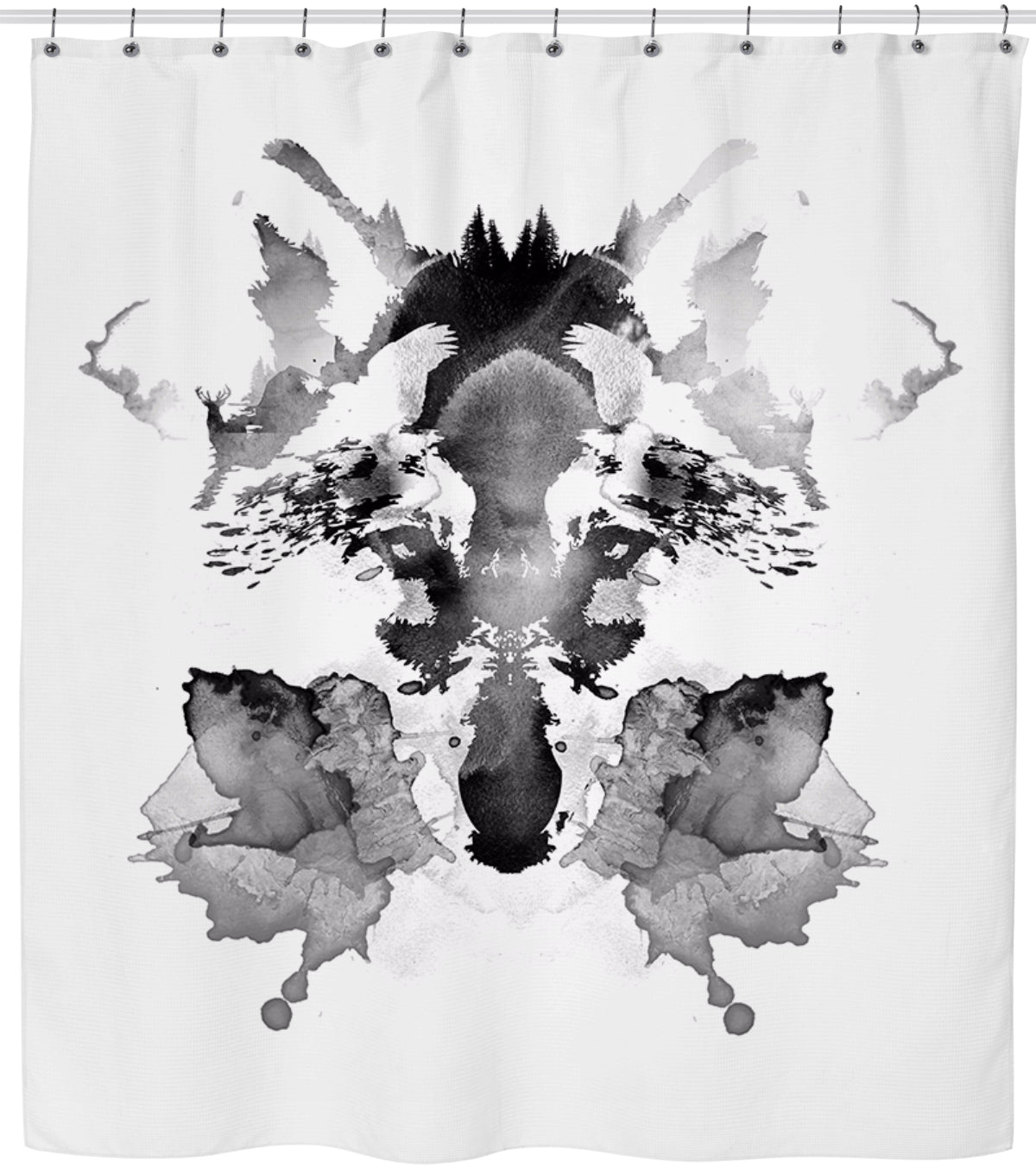 Rorscach Shower Curtain