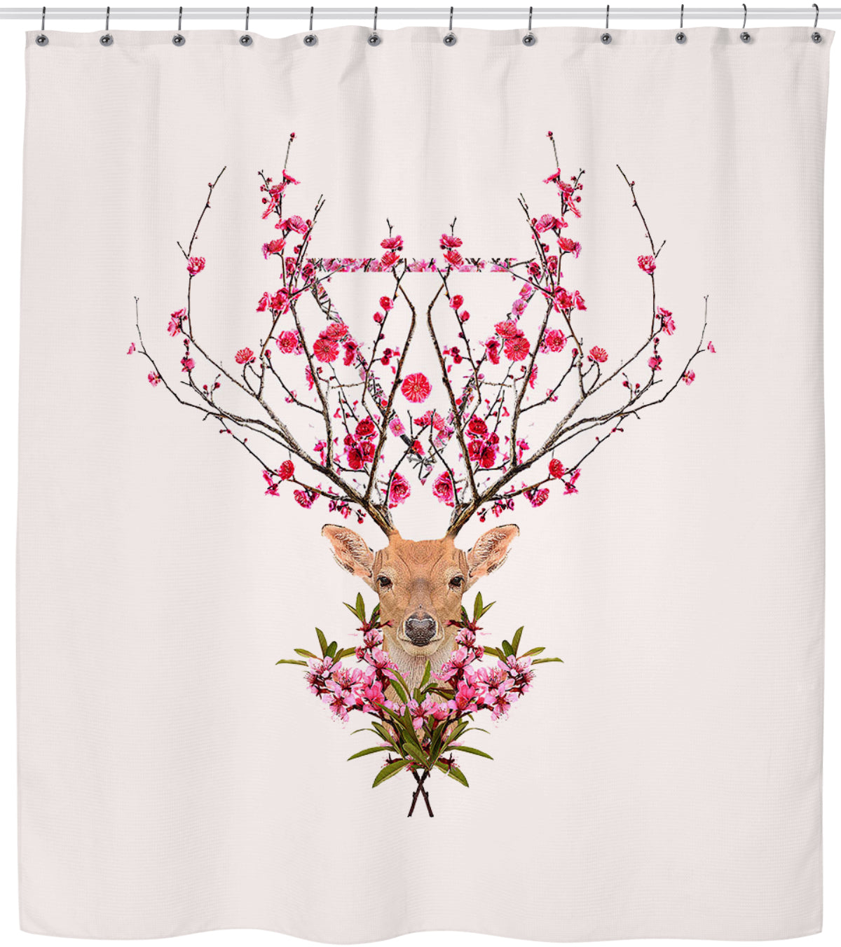 Spring Deer Shower Curtain