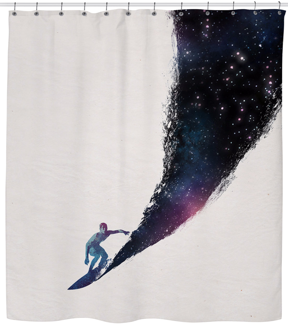 Surfing The Universe Shower Curtain