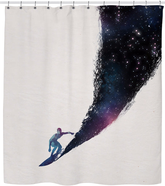 Surfing The Universe Shower Curtain