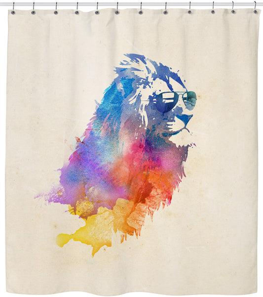 Sunny Leo Lion Shower Curtain
