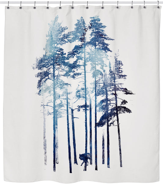 Winter Wolf Shower Curtain