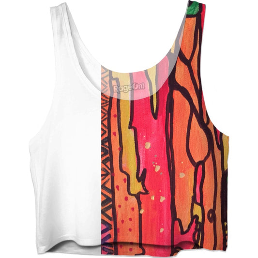 Half And Half Crop Top