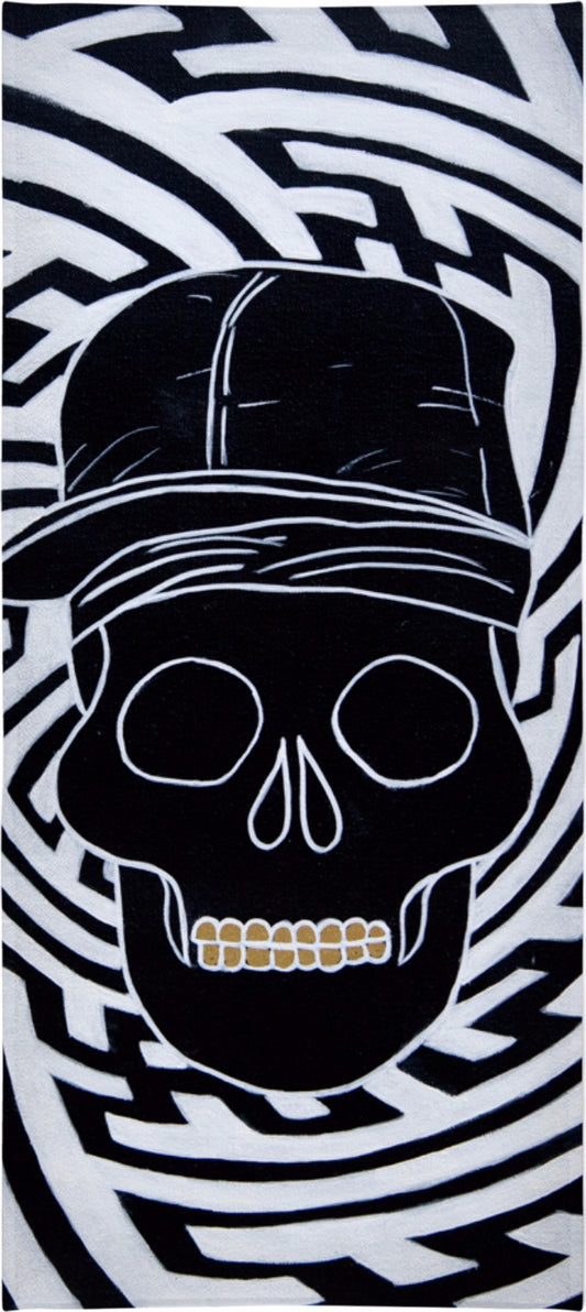 AGA Black To The Bone Beach Towel