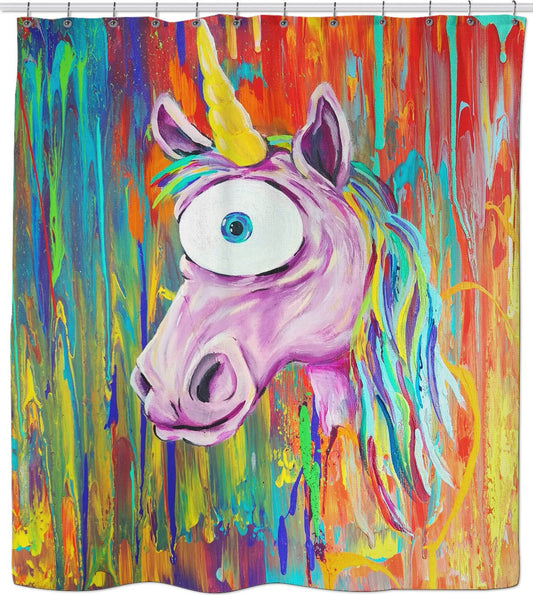 Spirit Animal Sight: Unicorn Shower Curtain