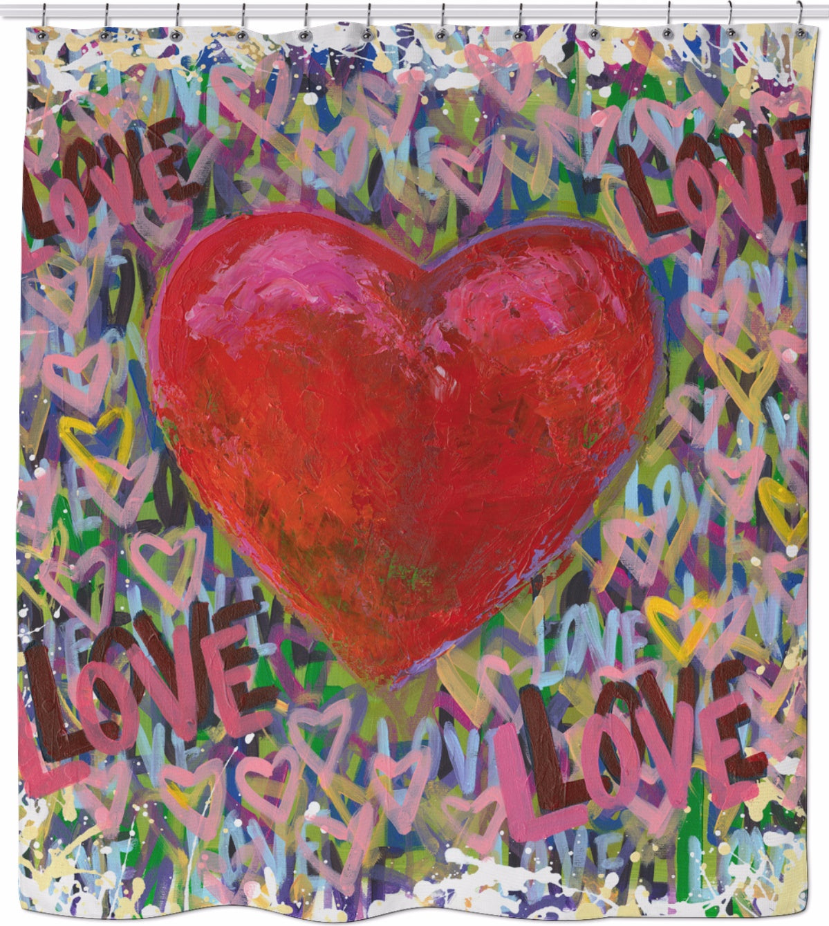 BON LOVE 4 Shower Curtain