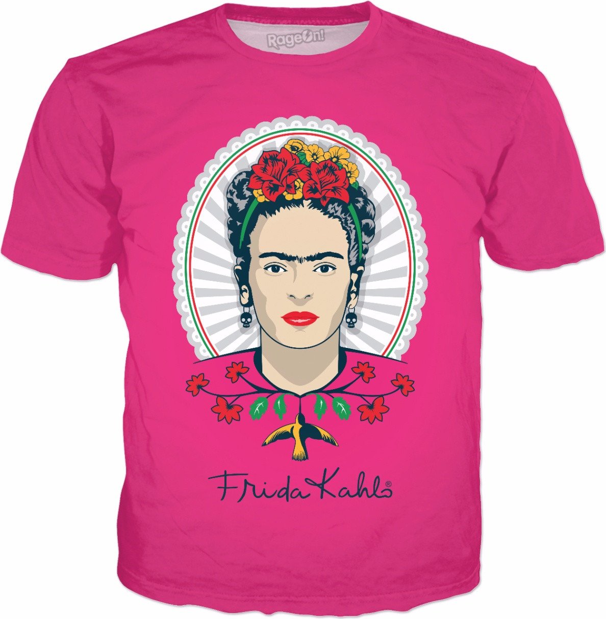 Frida Kahlo Pink T-Shirt