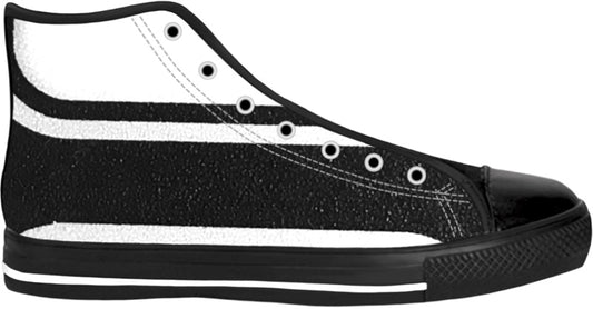 Black & White Mixed Striped Shoes