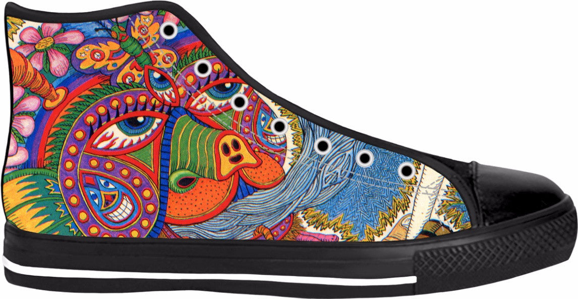 Life Black Sole High Top Shoes