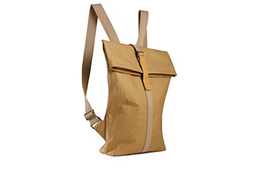 THE EXPLORER: Vegan Kraft Paper Backpack by Humming Kraft - ECO-FRIENDLY, TEAR-RESISTANT, DURABLE, WASHABLE, EASY-TO-CLEAN