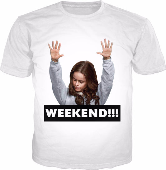 Taryn Manning Praise WEEKEND!!! White T-Shirt