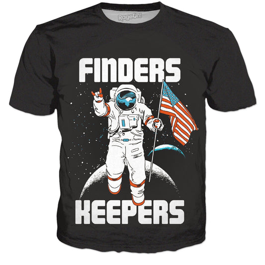 Finders Keepers USA America Moon T-Shirt