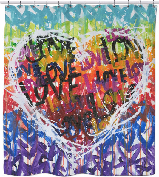 BON LOVE 2 Shower Curtain