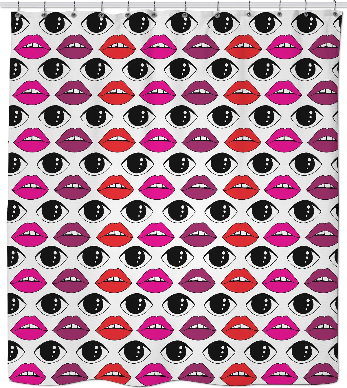 Eyes & Lips Shower Curtain