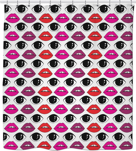 Eyes & Lips Shower Curtain