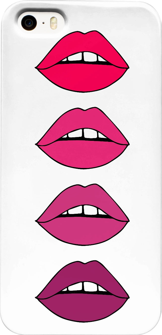 Ombre Stacked Lips iPhone Case