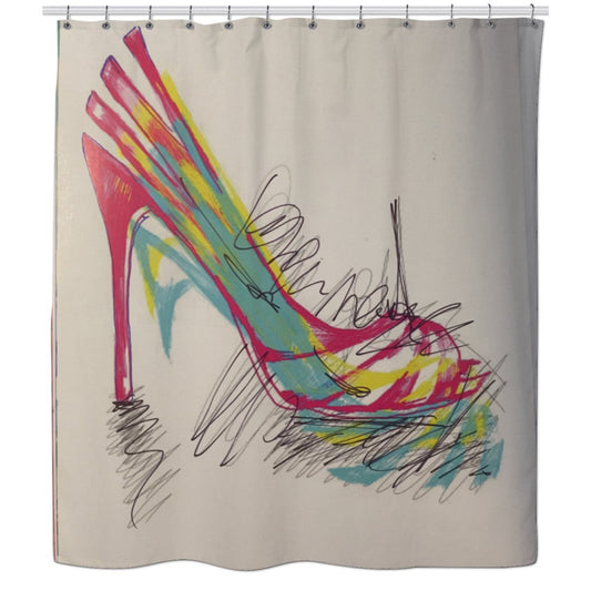McQueen Heel Shower Curtain