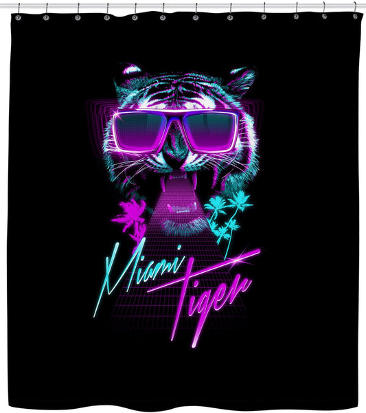 Miami Tiger Shower Curtain