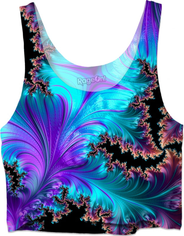 Purple Space Crop Top