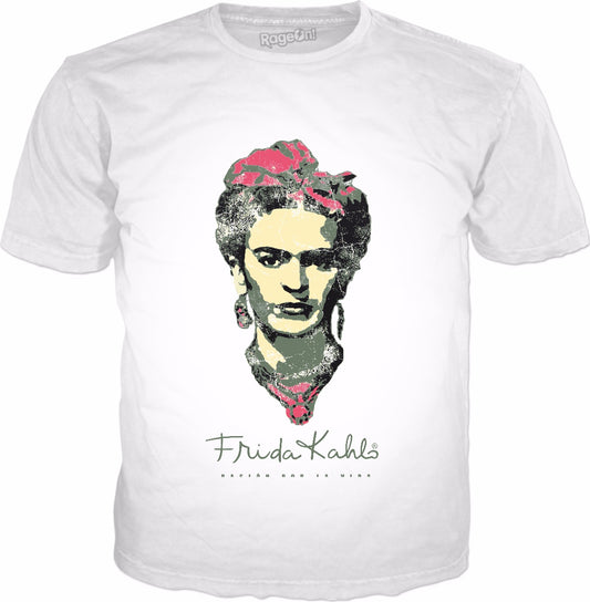 Frida Kahlo Distressed Classic White T-Shirt