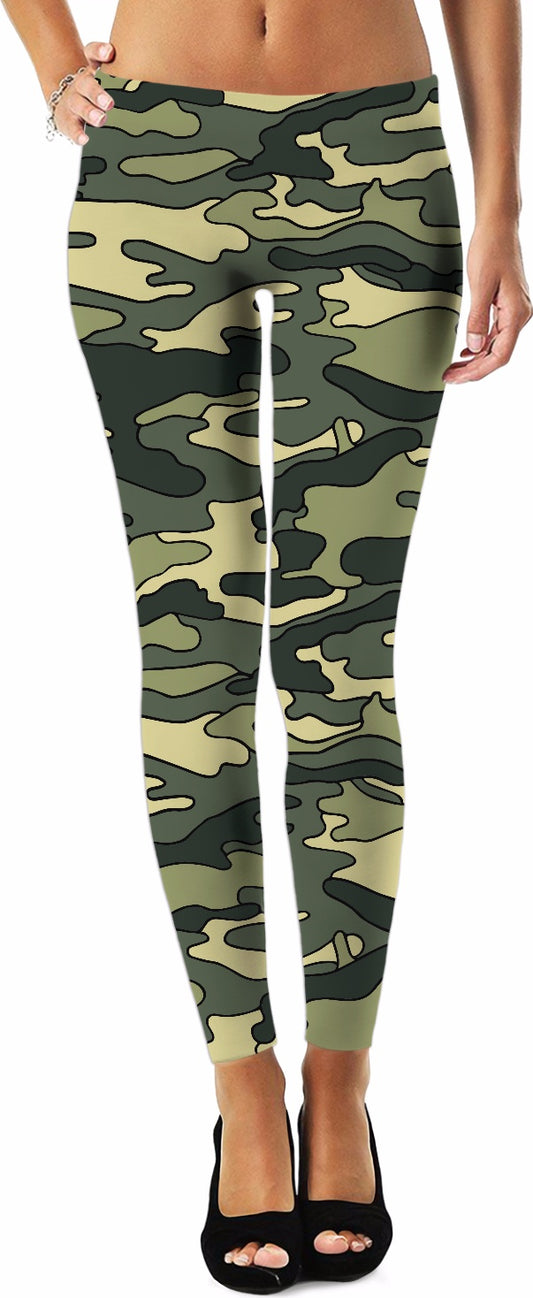Camouflage Green Leggings