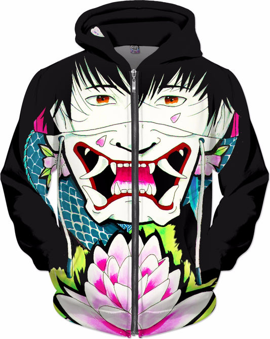 Black Irezumi Hoodie